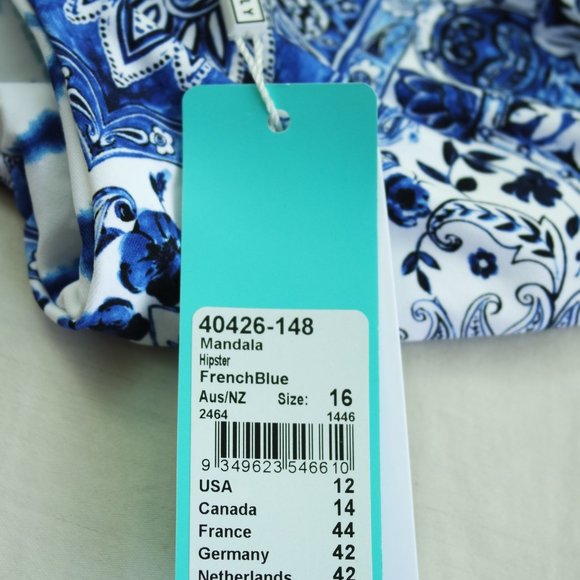 Seafolly Mandala Hipster Bikini Bottom 4 6 8 12 - Picture 16 of 16